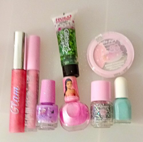 7pc girls makeup - girls, gloss