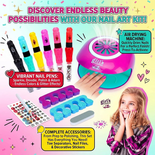 Nail art kit - for, girls: