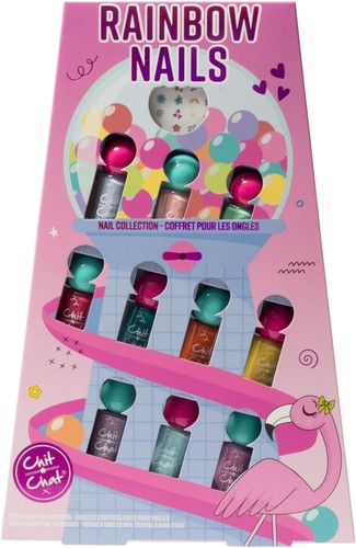 Rainbow nails gift set - nails, varnish