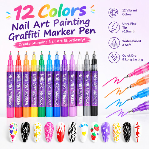 12pcs kids nail - kids, art