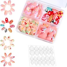 96Pcs Kids Press On Nails –