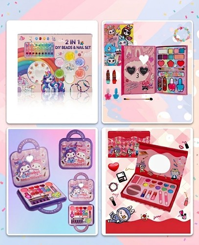 Pack kids makeup diy nail - 4-pack,